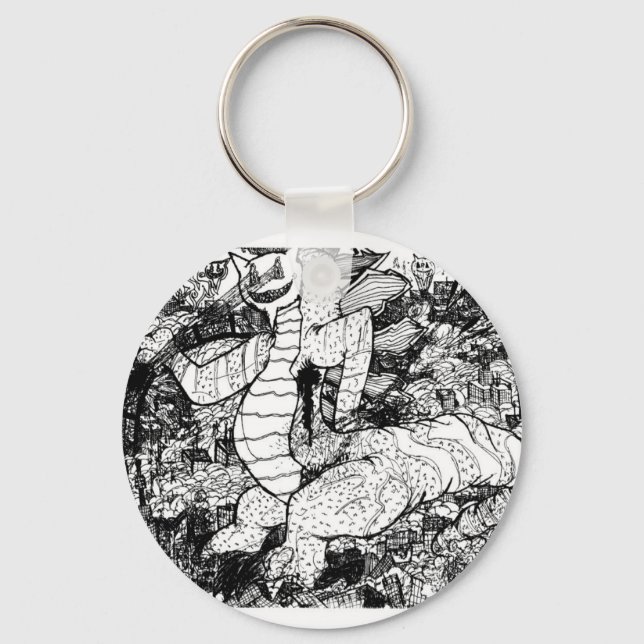 Percentum Godzilla Keychain (Front)