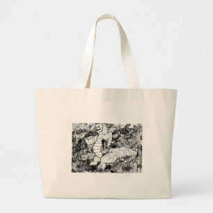 Percentum Godzilla Large Tote Bag