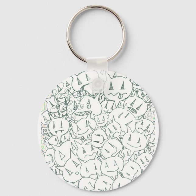 Percentum Heads Keychain (Front)