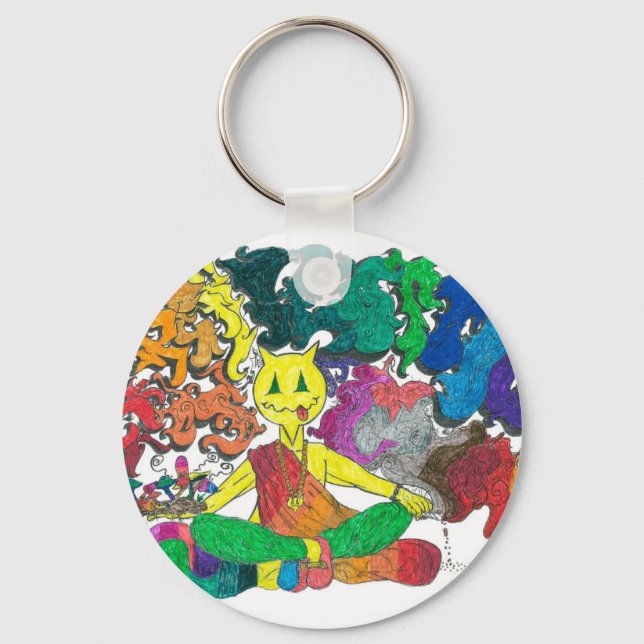 Percentum Levitating Keychain (Front)