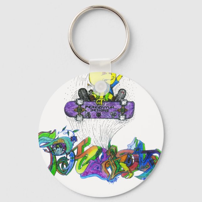 Percentum Ollie Keychain (Front)