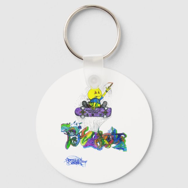 Percentum Ollie Keychain (Front)