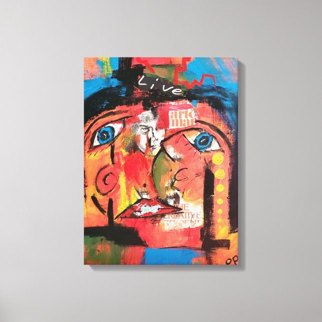 Perception Collage Stretched Canvas Print (Front)