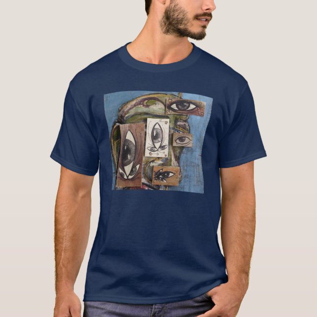 Perception dans le T-shirt d'obscurité de couleur (Devant)