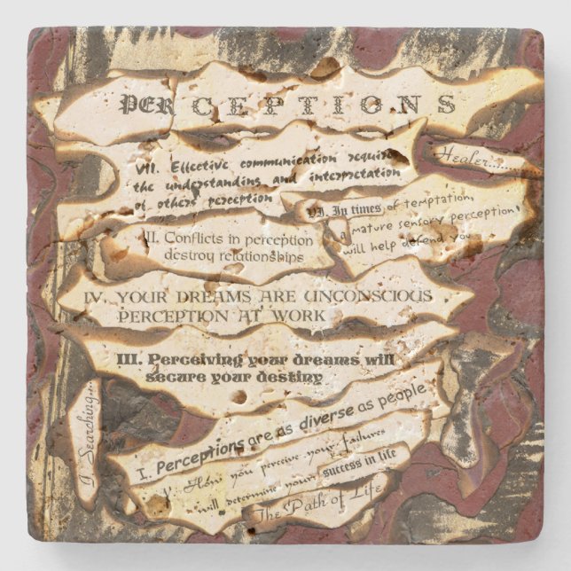 Perceptions Stone Coaster (Front)