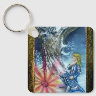 PERCEVAL AND VISION OF THE HOLY GRAIL KEYCHAIN