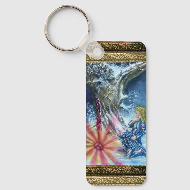 PERCEVAL AND VISION OF THE HOLY GRAIL KEYCHAIN (Front)