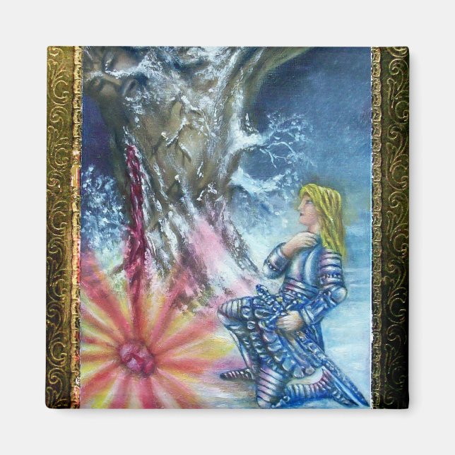 PERCEVAL AND VISION OF THE HOLY GRAIL MAGNET (Front)