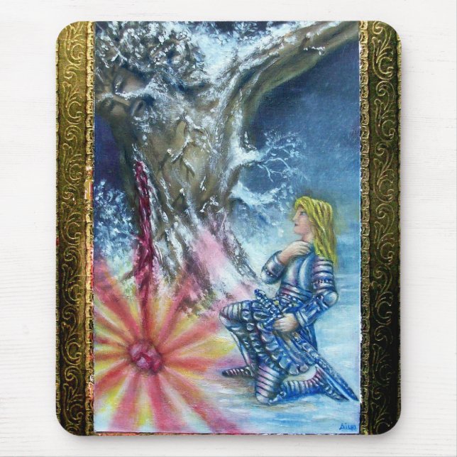 PERCEVAL AND VISION OF THE HOLY GRAIL MOUSE PAD (Front)