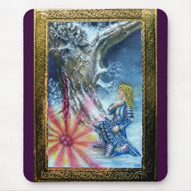 PERCEVAL AND VISION OF THE HOLY GRAIL MOUSE PAD (Front)