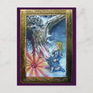 PERCEVAL AND VISION OF THE HOLY GRAIL POSTCARD