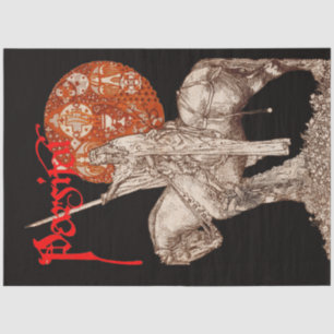 PERCEVAL LEGEND /QUEST OF THE HOLY GRAIL Black Red Tissue Paper