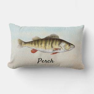 Perch Fish Cottage Outdoor Pillow