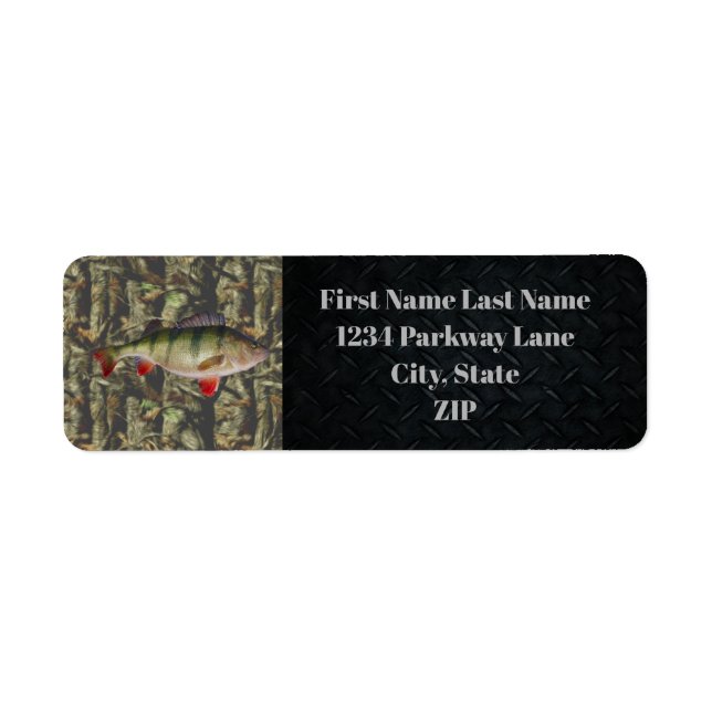 Perch Fishing Charter Camo Fish Sports Adresse (Devant)