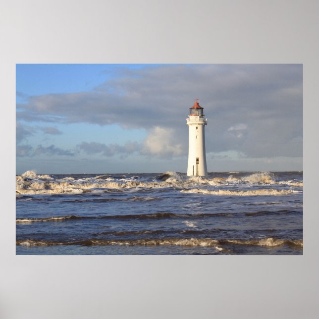 'Perch Rock Lighthouse, New Brighton Poster (Front)
