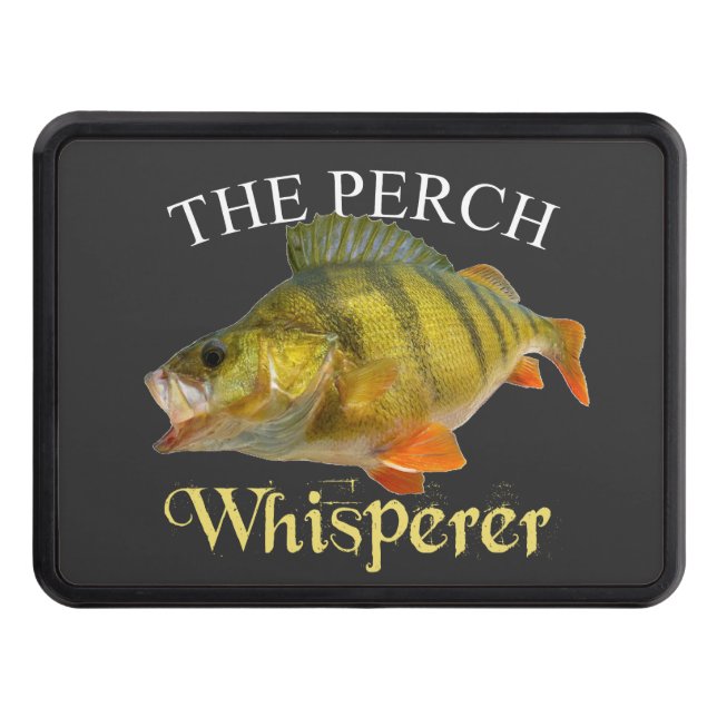 Perch Whisperer Dark Trailer Hitch Cover (Front)