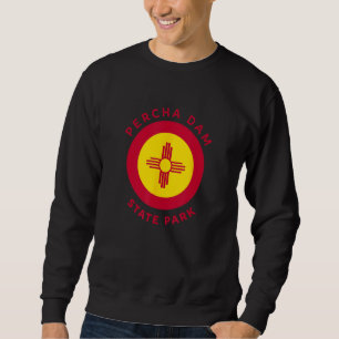 Percha Dam State Park New Mexico NM Flag Zia Souve Sweatshirt