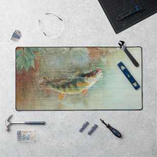 Perche jaune par S.A. Kilbourne, Poisson vintage