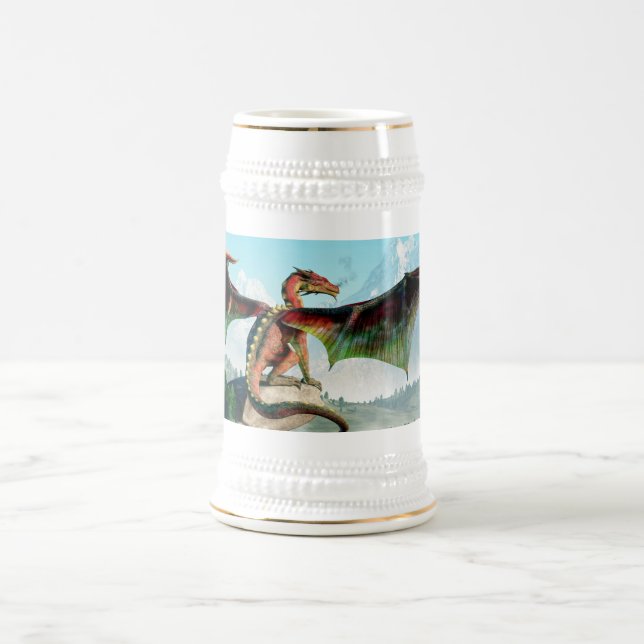 Perched Dragon Beer Stein (Center)