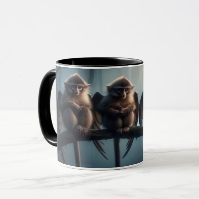 Perched Flying Monkeys Coffee Cup (Front Left)