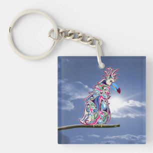 Perched Keychain