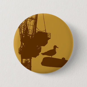 Perched on the Edge of the Future 2 Inch Round Button