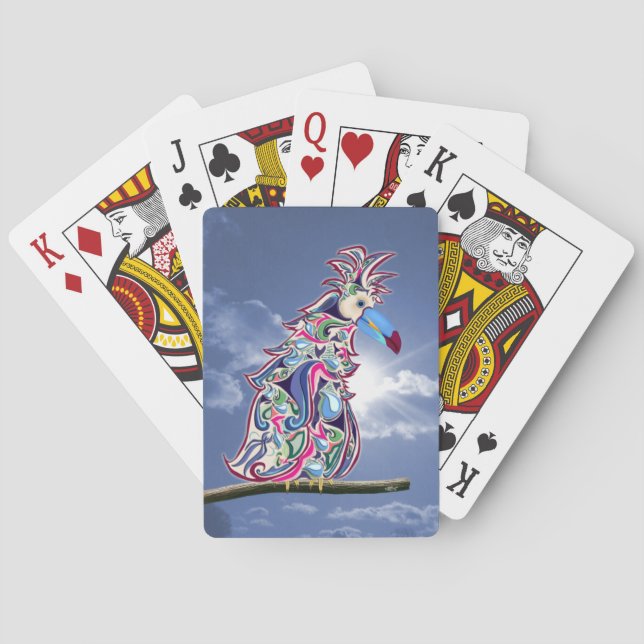 Perched Playing Cards (Back)