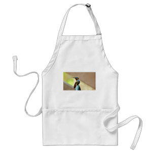 Perched Ruby and Green  little Hummingbird Standard Apron