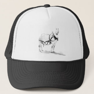 Percheron draught horse equine art baseball hat
