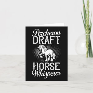Percheron Draught Horse Horseback Riding Saddle  Card