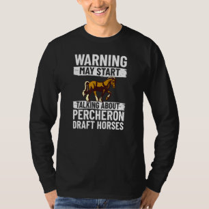 Percheron Draught Horse Horseback Riding Saddle T-Shirt