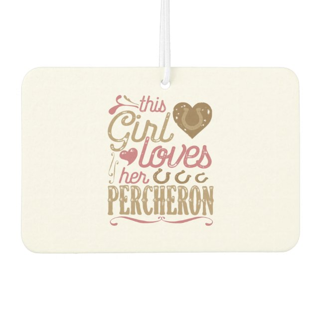 Percheron HorseGift Horses Air Freshener (Front)