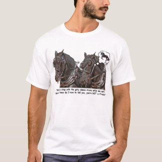 Percheron Wannabe Friesian Draught   Horse T-Shirt