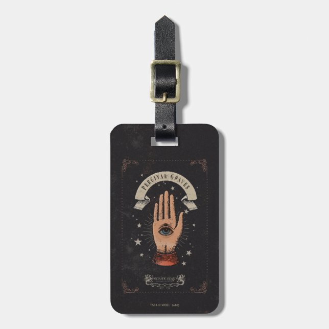 PERCIVAL GRAVES™ Magic Hand Graphic Luggage Tag (Front Vertical)