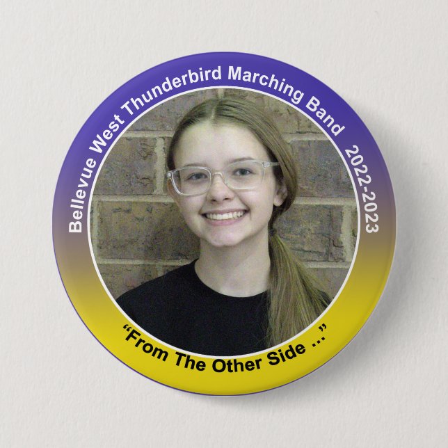 Percussion Catherine 11 3 Inch Round Button (Front)