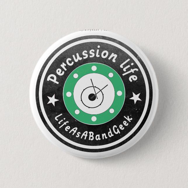 percussion life 2 inch round button (Front)