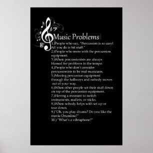 Percussion Problems List Poster