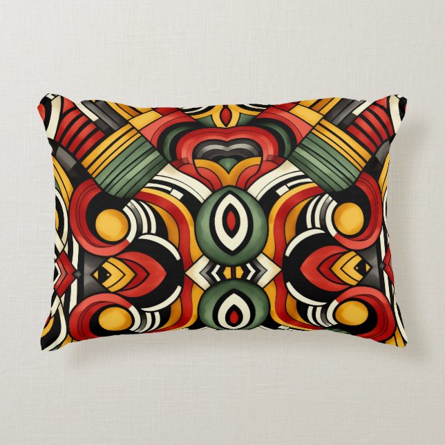 Percussion Rhythms Accent Pillow (Front)