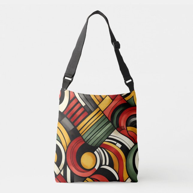 Percussion Rhythms Crossbody Bag (Front)