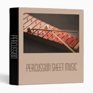 Percussion Sheet Music student folder Binder