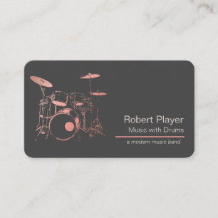 Percussionist Music Drums Player Professionsl  Business Card