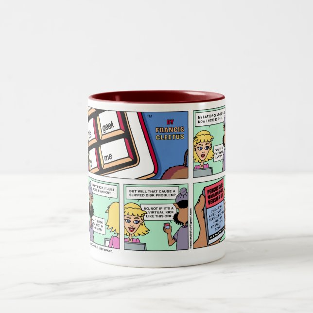 Percussive Maintenance? Two-Tone Coffee Mug (Center)