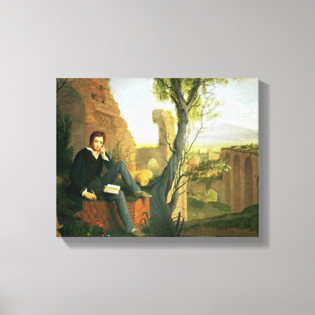 Percy Bysshe Shelley  1845 Canvas Print (Front)