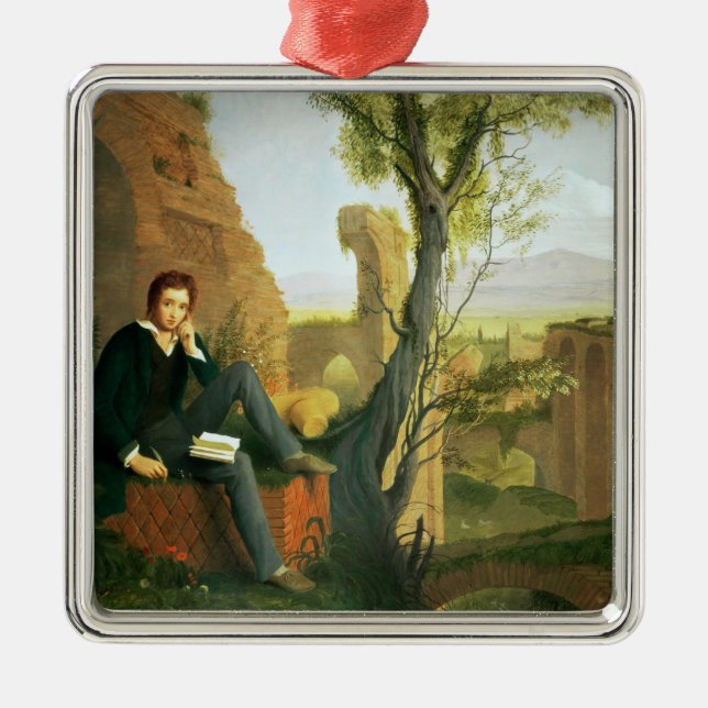 Percy Bysshe Shelley  1845 Metal Ornament (Front)