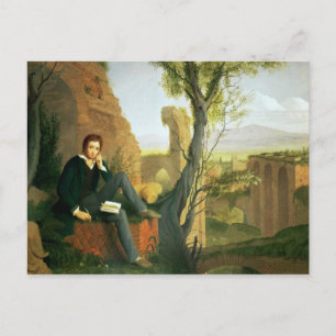 Percy Bysshe Shelley  1845 Postcard