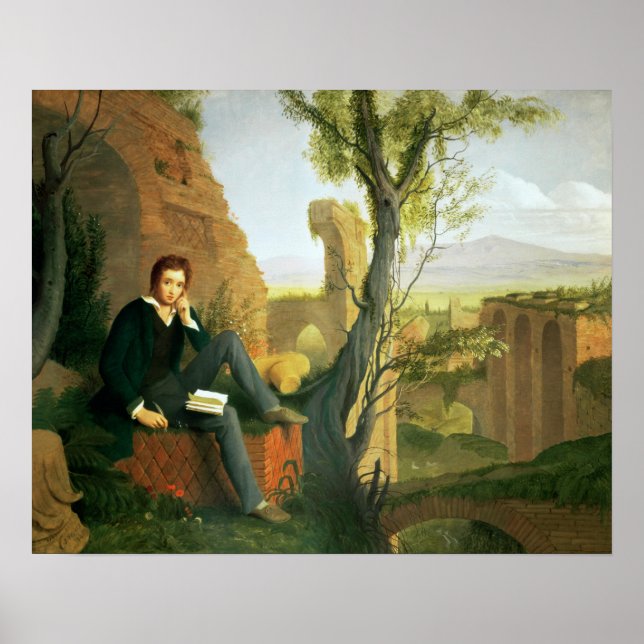 Percy Bysshe Shelley  1845 Poster (Front)