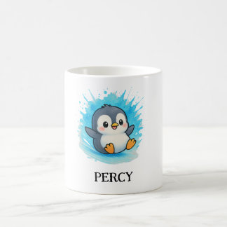 Percy Penguin Mug – Custom Cute Animal Name Gift