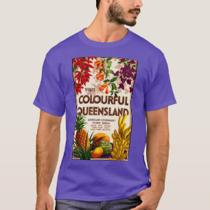 Percy Trompf 19021964 Visit colourful Queensland V T-Shirt