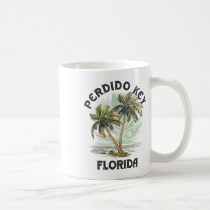 Perdido Key Florida Palms Vintage Beach For Men Wo Coffee Mug