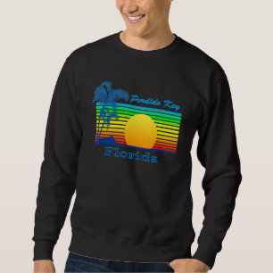 Perdido Key Florida Retro Tropical Beach Sunset Sweatshirt